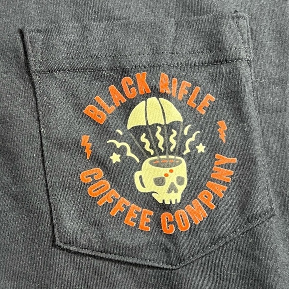NWT Black Rifle Coffee Company Size Large Short Sleeve T Shirt Pocket Logo C21 - Picture 4 of 8
